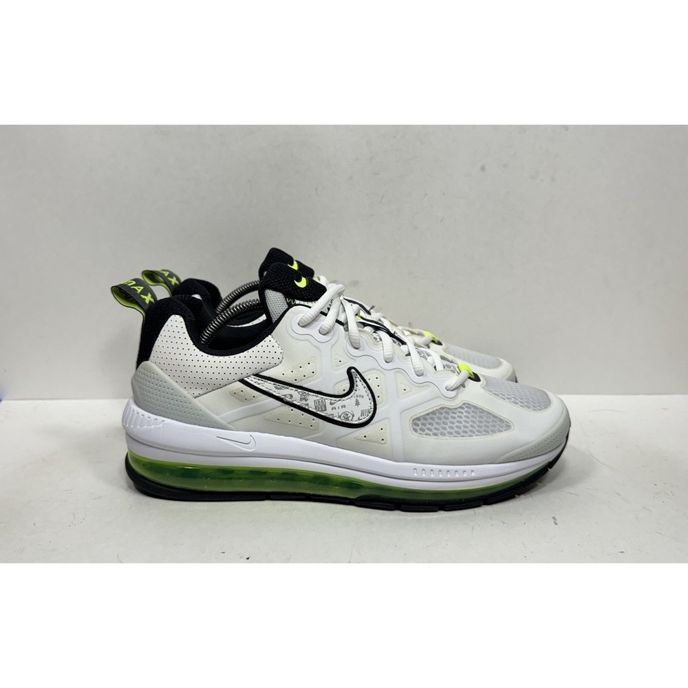 Nike Air Max Genome Logo Pack Men's Size 10 White Black Neon Volt DB0249-100